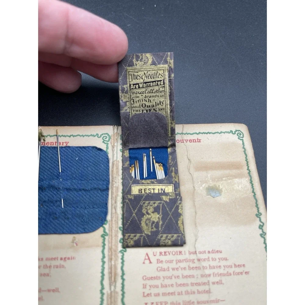 Vintage Needle Book Lot Safeway Hotel Wilcox Advertising Sewing Needles